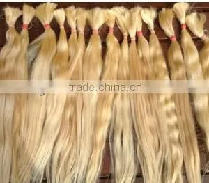 Wholesale Blonde Human Hair Hair Extension Blonde Remy Bulk Hair thumbnail-1