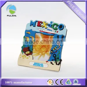Custom Summer Holiday Kids Beach Playing Soft Pvc Rubber Souvenir Photo Frame thumbnail-3