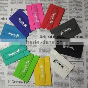 One Touch New Design Sucker Silicone Smart Phone Card Pocket Stand thumbnail-2