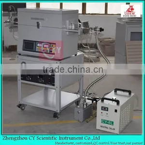 Touch Screen Tube Furnace With Gas Flow and Vacuum Provision/vacuum Sintering Furnace for Ceramics thumbnail-1