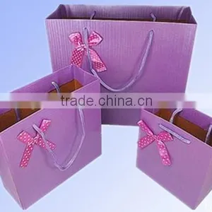New Fancy Custome Logo Printed Shopping Paper Bag With Handle thumbnail-1