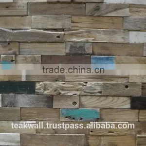 Painted Teak Wall Decor Panel thumbnail-1