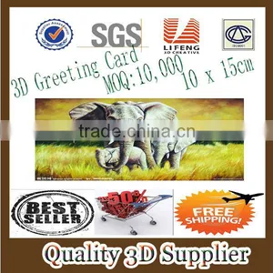Guangzhou Lifeng 3d Greeting Card /christmas Greeting 3d Cards thumbnail-1