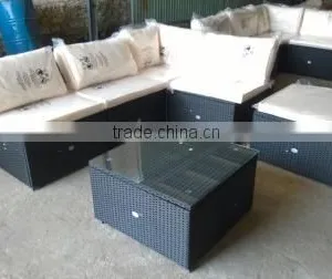 PE Poly Rattan Wicker Outdoor / Garden Furniture - Big Lounge Sofa Set thumbnail-5