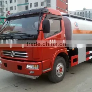 4*2 Red Color 5000L Oil Tank Truck for Sale thumbnail-1