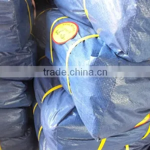 Recycled Plastic Sheet Tarpaulin PP Sliver/blue Triangle Plastic Plastic Sheet Waterproof Anti-aging Antioxidant Factory Sell thumbnail-5