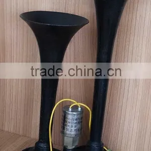 12V/24V Car Electric Air Horn Car Modified Horn Black thumbnail-1