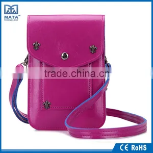 China Supplier OEM And Custom PU Cell Phone Shoulder Bag thumbnail-1