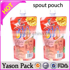 Yason Bottom Gusset Spout Pouches for Drink Disposable Spout Pouch Aluminum Foil Spout Pouch thumbnail-3