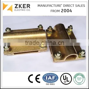 Brass Clamp for Earth Rod to Cable thumbnail-1