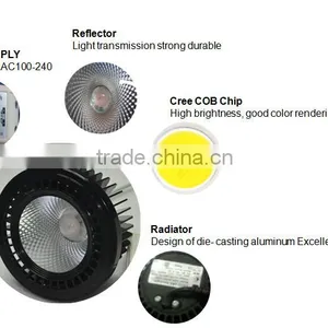External Driver 15/36 Degree Beam Angle COB 30W Jewellery Shop AR111 LED Spotlight From Shenzhen Supplier thumbnail-4