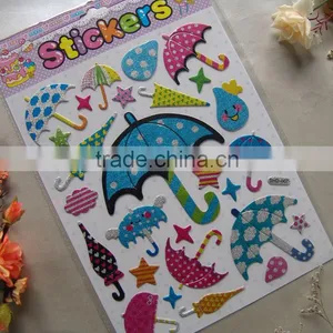 2015 Cheap High Quality Kids Cute Puffy Sticker,3D Cartoon Puffy Sticker thumbnail-1