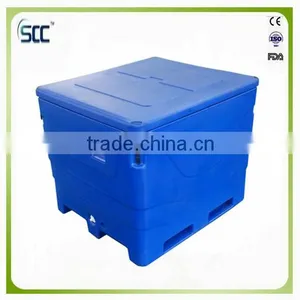 1000L Rotomolded Plastic Seafood Fish Transport Container, Made of Environmental PE Quality Choice thumbnail-2