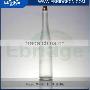 380ml White Flint Clear Ice Wine Glass Bottle With Cork thumbnail-1