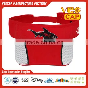 Red Sandwich Sun Visor Cap and Hat thumbnail-1