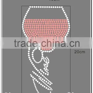Wholesales and Customized Rhinestone Transfer Iron on Cup thumbnail-2