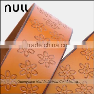 Exquisite Flower Embossed New Style Wholesale Genuine Belt thumbnail-5