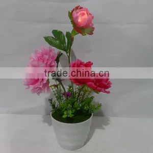 Factory Direct Sale Artificial Wedding Decoration Chinese Rose Flower for Table Certerpieces thumbnail-2