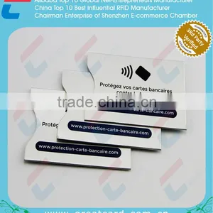 Aluminum Foil RFID Blocking Card Sleeve for Credit Card / Passport Protector thumbnail-2
