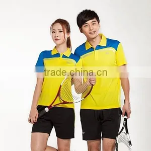Customized Sexy Tennis Uniforms Cuted Couple Polo Shirt Design,Tennis Training Jerseys thumbnail-2