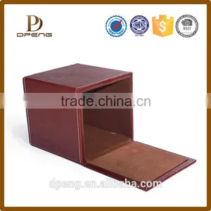 2015 Custom Printed Square Shape Genuine Leather Creative Tissue Boxes thumbnail-4