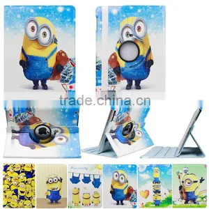 For IPad Air 3D Despicable Me 2 Rotation Leather Cover thumbnail-1