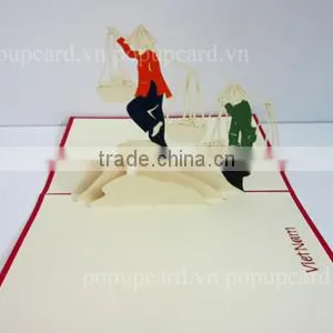 Two Carrying Greeting Pop up Greeting Card thumbnail-1