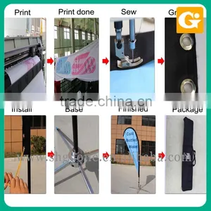 Polyester Teardrop Flag Banner Advertising Feather Flag Banner thumbnail-3