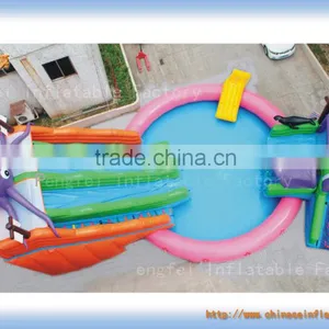 New Design Portable Inflatable Swimming Pool Slide for Bounce House Game thumbnail-1