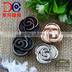 Fancy Jeans Alloy Shank Button With Rubber Core,Black Shank Buttons thumbnail-5