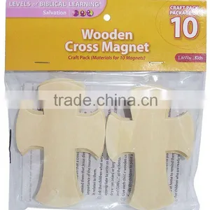 10pack Wooden Cross With Rubber Magnet thumbnail-1