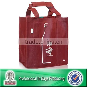 100% Recycled Non Woven 6 Bottle Shopping Bag thumbnail-5