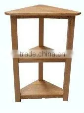 Solid Wood Corner Table 3 Shelf thumbnail-1