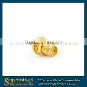 Sma Jack Connector Straight Solder Female Jack Bulkhead Connector for 1.37mm Cable Sma Wire thumbnail-1