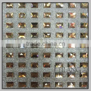 Wholesale 24*40 Hotfix Crystal Rhinestone Triming Roll for Dresses thumbnail-2