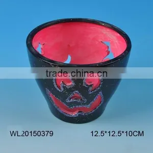High Quality Halloween Gifth Ceramic Candle Holder thumbnail-2