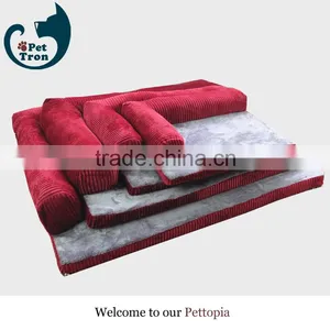 High Quality Corduroy Luxury Pet Dog Bed Wholesale thumbnail-1