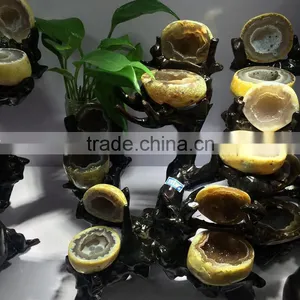 Natural Agate Geodes Tree Crystal Craft Ornaments For Sale thumbnail-2