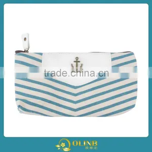 Navy Style Canvas Pencil Case Cosmetic Bag thumbnail-1