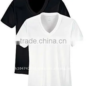 v Neck Cotton Lacra Tshirt thumbnail-1