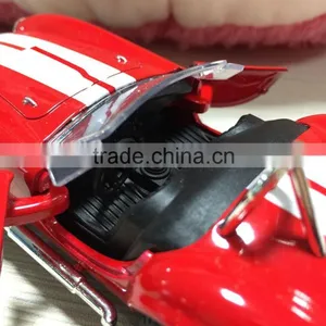 Die Cast Car 1 32 Scale Alloy Model Car Shelby Cobra With Light Sounds Wholesale Diecast Cars Custom Logo thumbnail-4