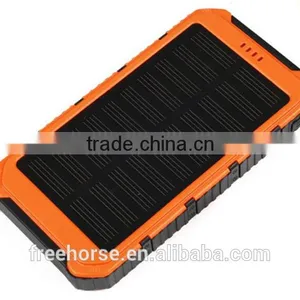 New Arrival Double Output 8000mah Solar Battery Charger for Mobile Phone With Led Camping Light thumbnail-4