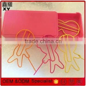 Metal Wire Stationery Types of OEM Design Colorful Paper Clips thumbnail-3