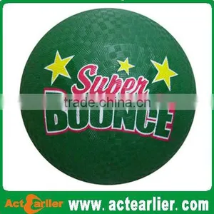 8.5 Inch Inflatable Rubber Playground Bouncing Balls for Kids thumbnail-3