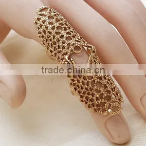 European and American Fashion Knuckle Simple Metallic Hollow Carved Ring thumbnail-4