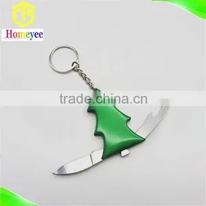 Mini Pocket Knife Christmas Shape Keychain Metal Knife thumbnail-3