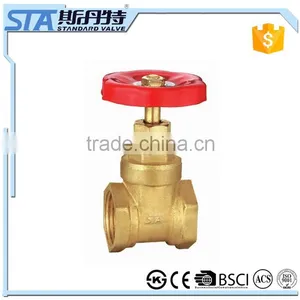 ART.4014 TOP Customized Forged Dn15 20 25 32 40 50 Cw617n Female Threaded Water Meter Brass Gate Valve With Iron Handle Wheel thumbnail-3