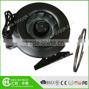 Various Top Quality CE/RoHS/SAA/FCC Certification Iron Metal Hydroponics Duct Fans/Steel Casing HVAC Air Exhaust Fan With Flange thumbnail-1