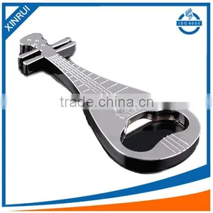 Hot Sale Top Quality Bottle Opener With Guitar Keychain Custom Metal Badge thumbnail-3