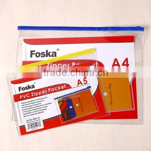 Transparent Zipper PVC File Bag thumbnail-1